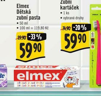 Jip Elmex dětská zubní pasta nabídka