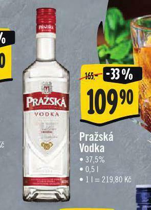 Jip Pražská vodka nabídka