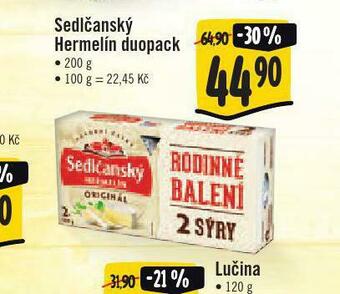 Jip Sedlčanský hermelín duopack nabídka