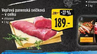 Jip Vepřová panenská svíčková nabídka
