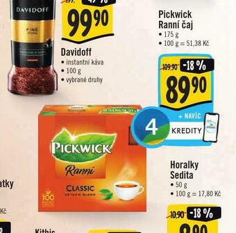 Jip Pickwick ranní čaj nabídka
