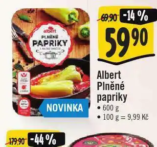 Jip Albert plněné papriky nabídka