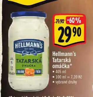 Albert Hellman´s tatarská omáčka nabídka