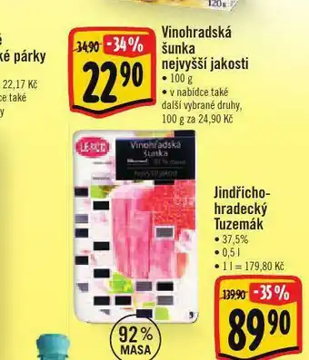Albert Vinohradská šunka nejvyšší jakosti nabídka