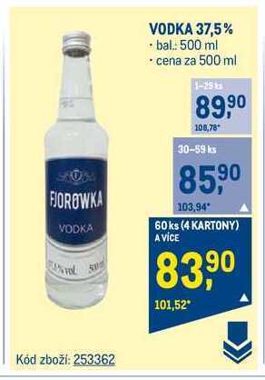 Makro Fjorowka vodka 37,5% 500 ml nabídka