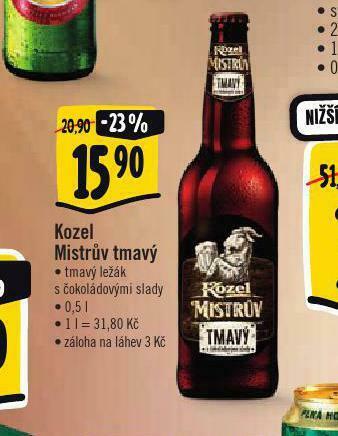 Albert Pivo velkopopovický kozel mistrův ležák nabídka