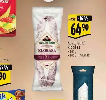 Albert Kostelecká klobása nabídka