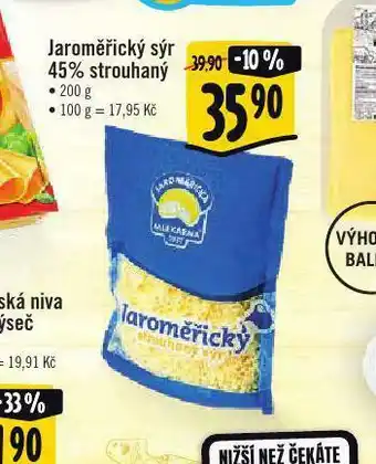 Albert Jaroměřický sýr 45% strouhaný nabídka