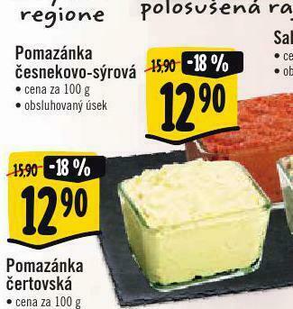 Albert Pomazánka česnekovo-sýrová nabídka