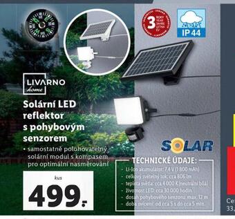Lidl Solární led reflektor s pohybovým senzorem nabídka