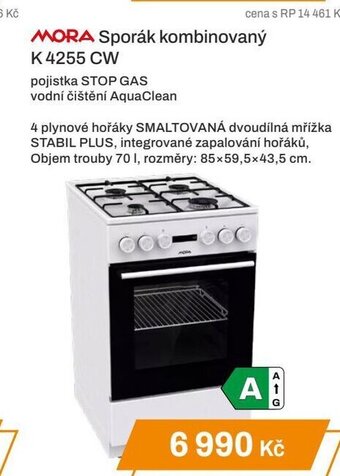 Expert MORA Sporák kombinovaný K 4255 CW nabídka