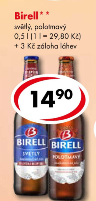 CBA Birell nabídka