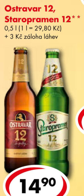 CBA Ostravar 12, Staropramen 12 nabídka