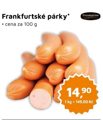Můjobchod Frankfurtské párky nabídka