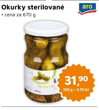 Okurky sterilované