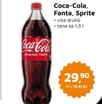 Můjobchod Coca-Cola, Fanta, Sprite nabídka