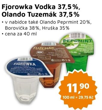 Můjobchod Fjorowka Vodka 37,5%, Olando Tuzemák 37,5% nabídka