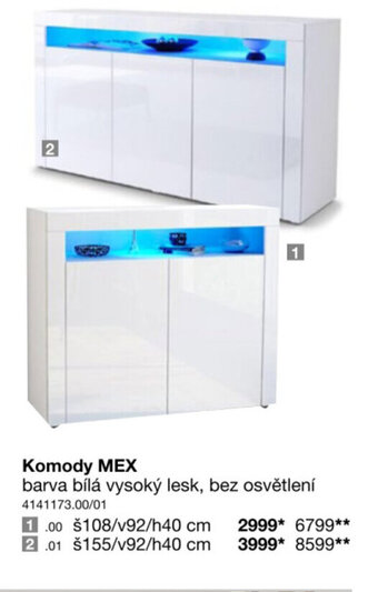 Sconto Komody MEX nabídka