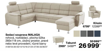 Sconto Sedací souprava MALAGA nabídka