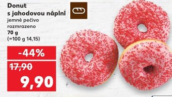 Kaufland Donut s jahodovou náplní nabídka