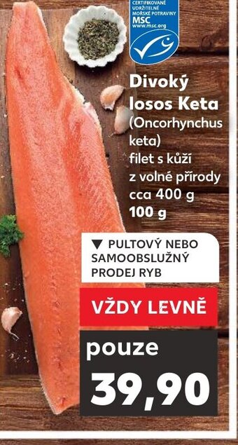 Kaufland Divoký losos Keta nabídka