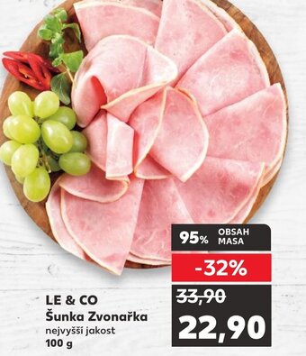 Kaufland LE & CO Šunka Zvonařka 100 g nabídka