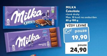 Kaufland MILKA Čokoláda nabídka