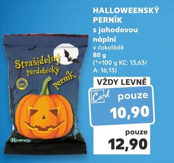 Kaufland HALLOWEENSKÝ PERNÍK s jahodovou náplní nabídka