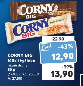 Kaufland CORNY BIG Müsli tyčinka nabídka