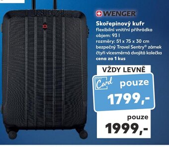 Kaufland Skořepinový kufr nabídka