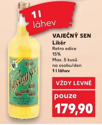 Kaufland VAJEČNÝ SEN Likér nabídka