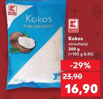 Kaufland Kokos strouhaný 200 g nabídka