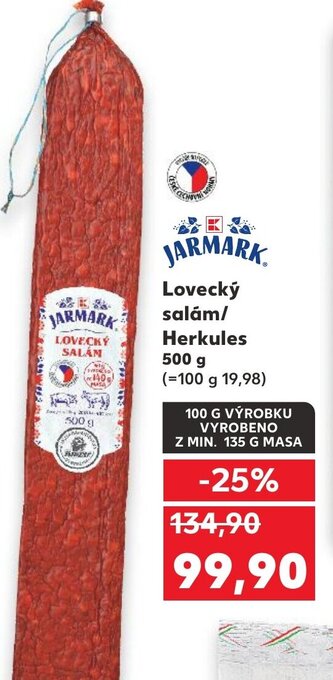 Kaufland Lovecký salám/ Herkules nabídka