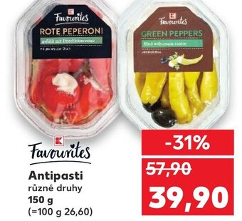 Kaufland Antipasti nabídka