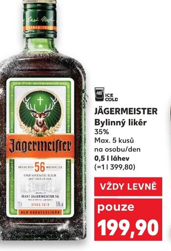 Kaufland JÄGERMEISTER Bylinný likér nabídka