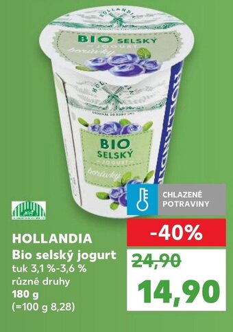 Kaufland HOLLANDIA Bio selský jogurt nabídka