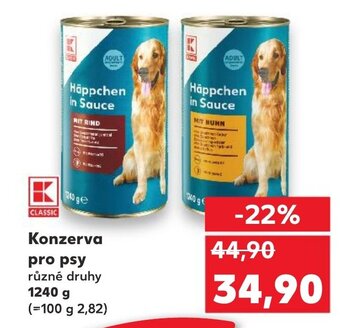 Kaufland Konzerva pro psy nabídka