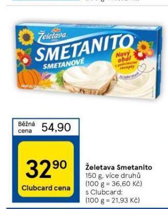 Tesco Želetava smetanito nabídka