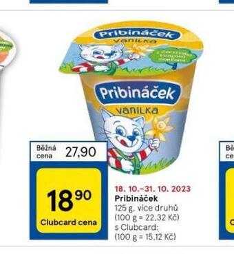 Tesco Pribináček nabídka