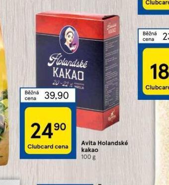Tesco Avita holandské kakao nabídka