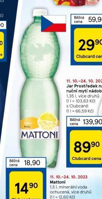 Tesco Mattoni ochucená nabídka