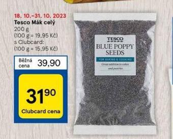 Tesco Tesco mák mletý nabídka