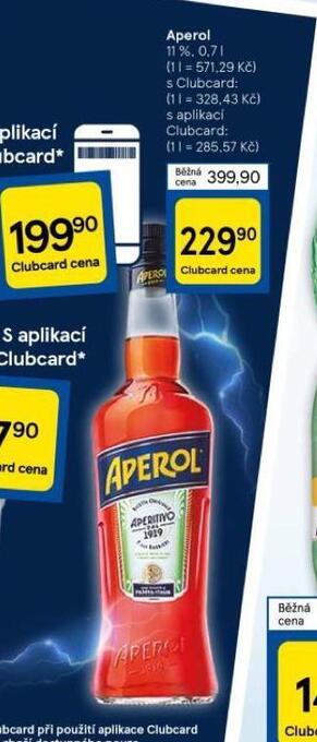 Tesco Aperol nabídka