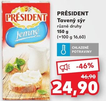 Kaufland PRÉSIDENT Tavený sýr nabídka