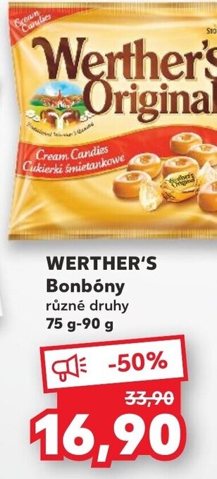 Kaufland WERTHER'S Bonbóny nabídka