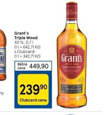 Tesco Grant´s triple wood nabídka