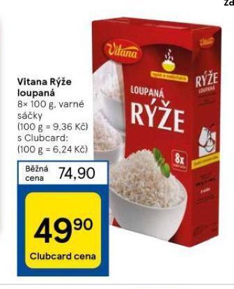 Tesco Vitana rýže loupaná nabídka