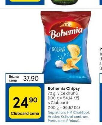 Tesco Bohemia chips nabídka