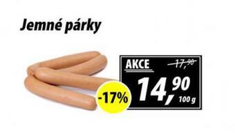 ZEMAN Jemné párky nabídka