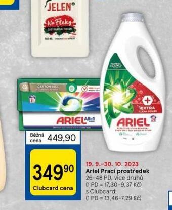 Tesco Ariel prací prostředek nabídka